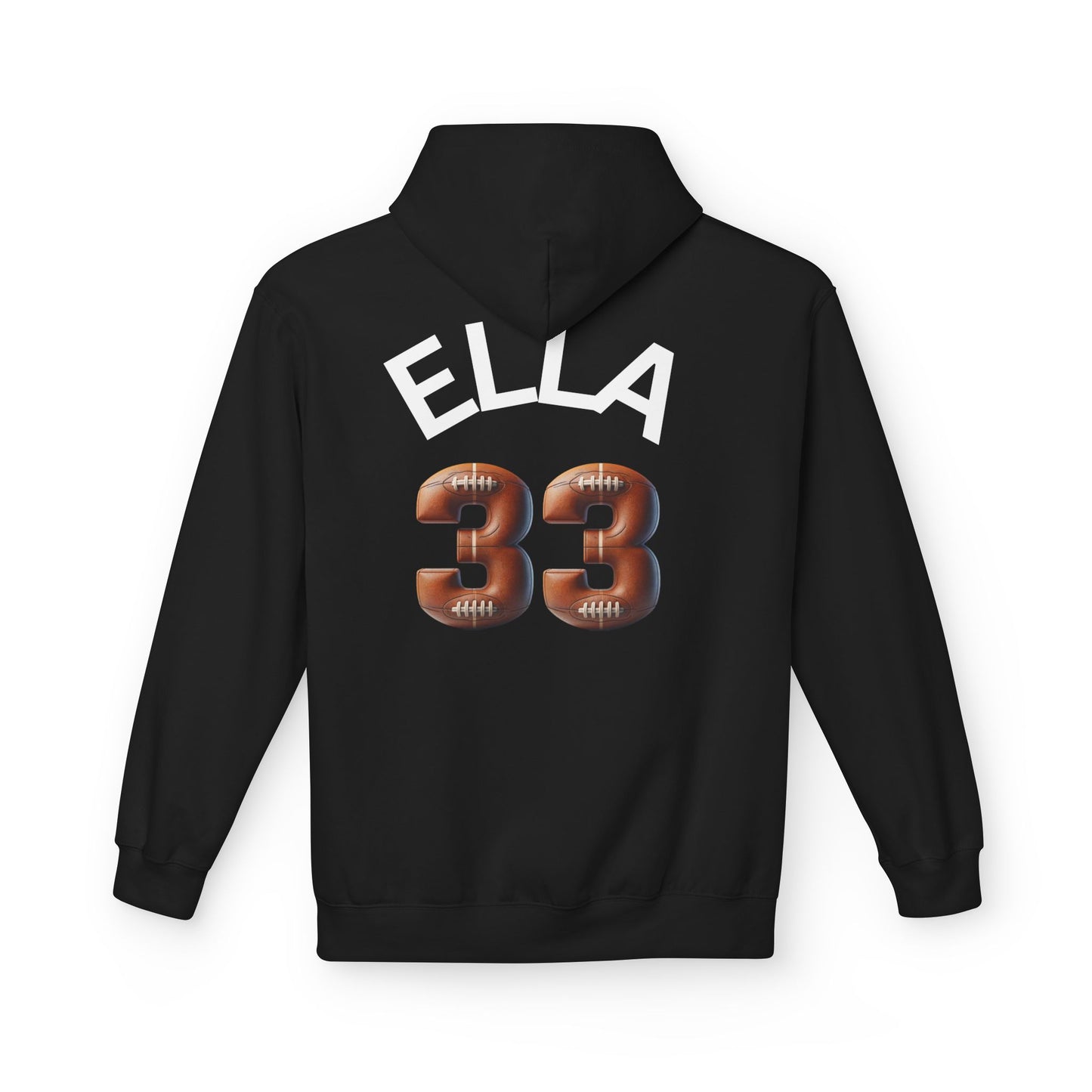 Personlised Name & Number Football and Chill Hoodie