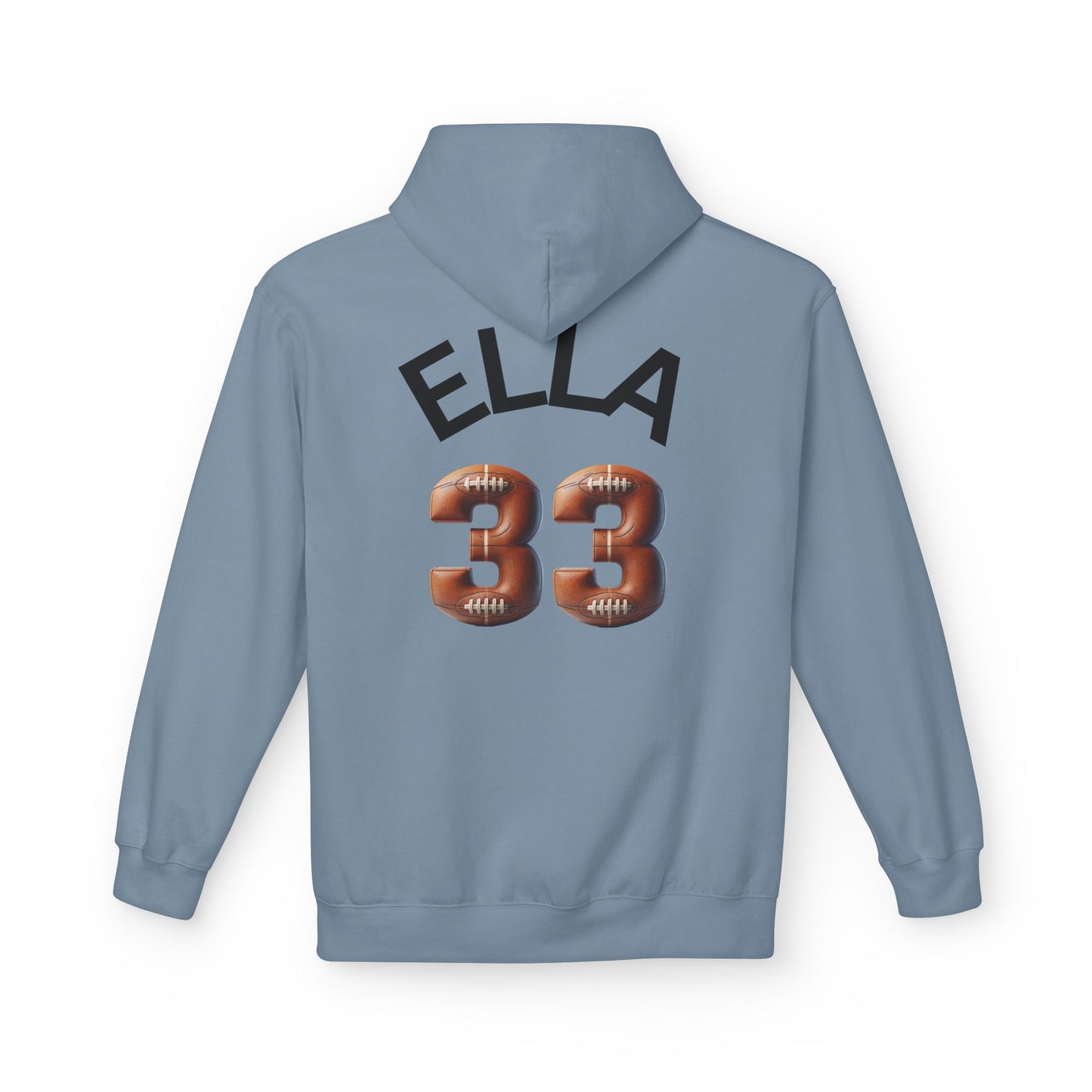 Personlised Name & Number Football and Chill Hoodie