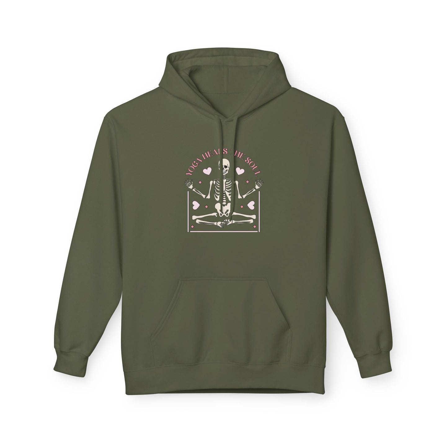 Yoga Heals the Soul Skeleton Hoodie