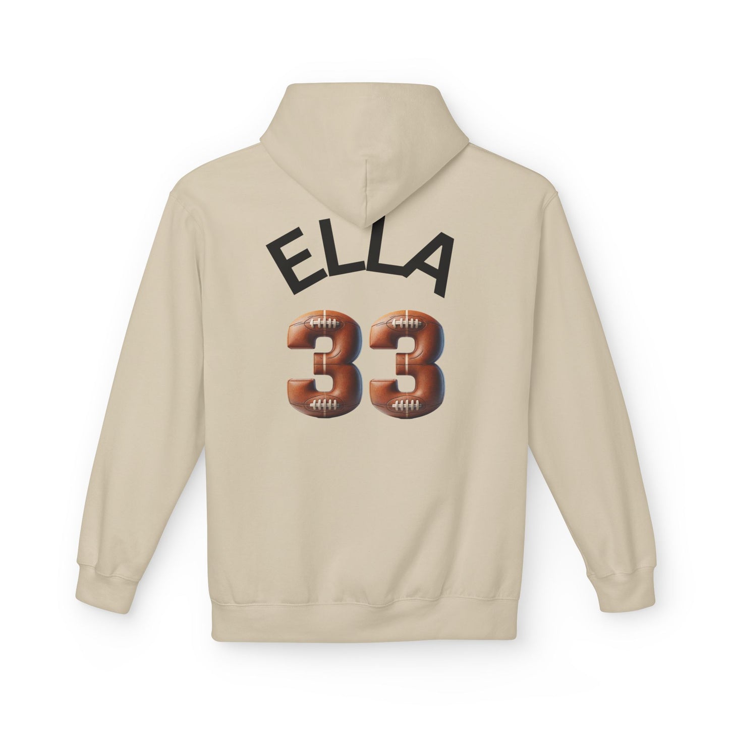 Personlised Name & Number Football and Chill Hoodie