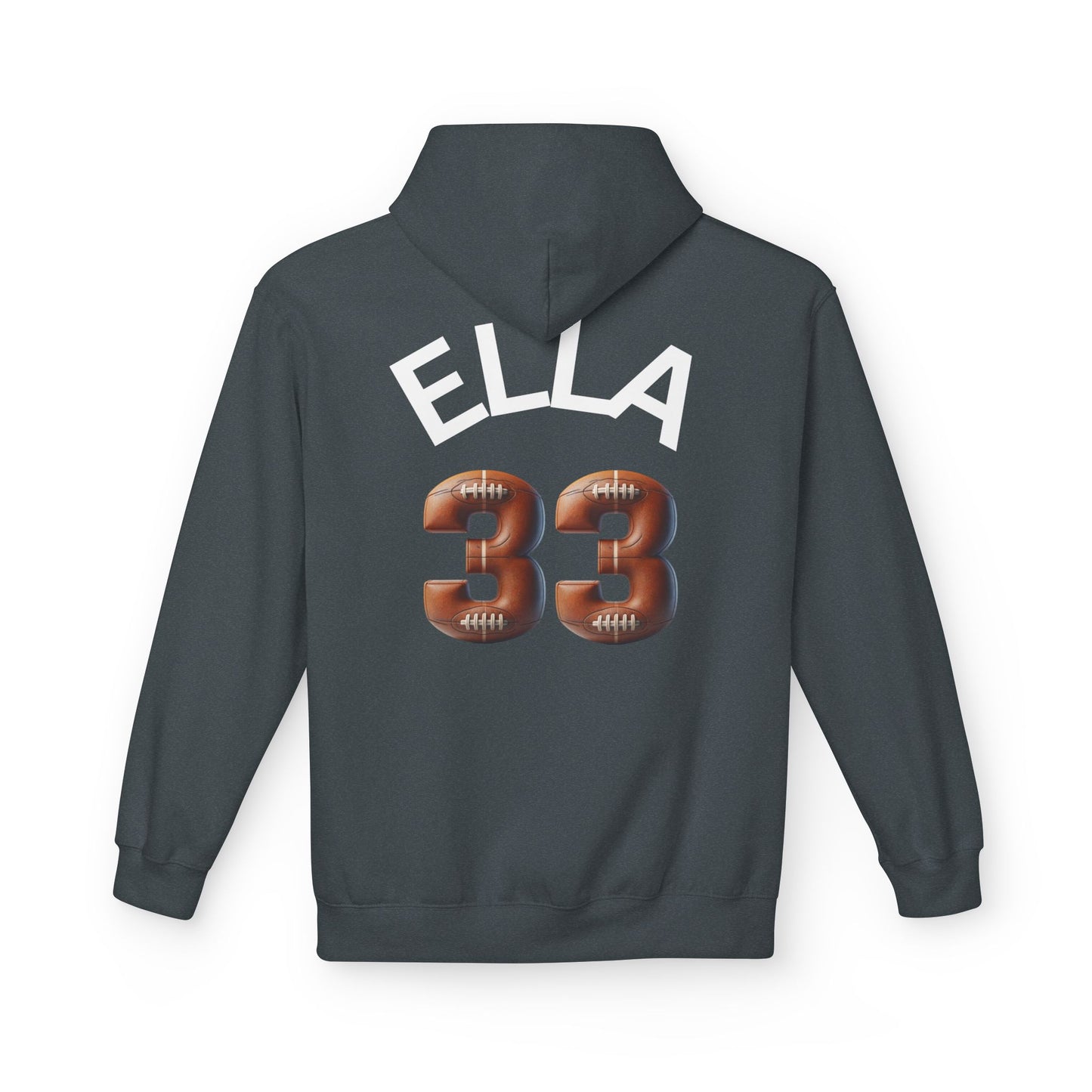 Personlised Name & Number Football and Chill Hoodie