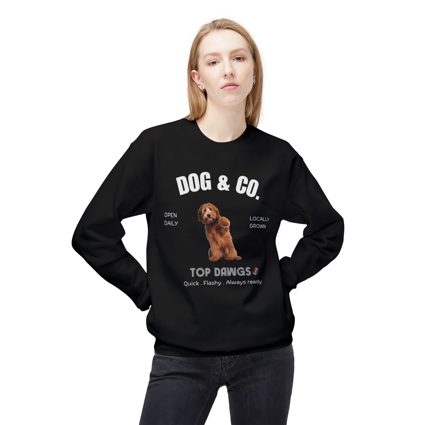 Dog & Co. Top Dawgs Sweatshirt | Football | 3 dog designs choice
