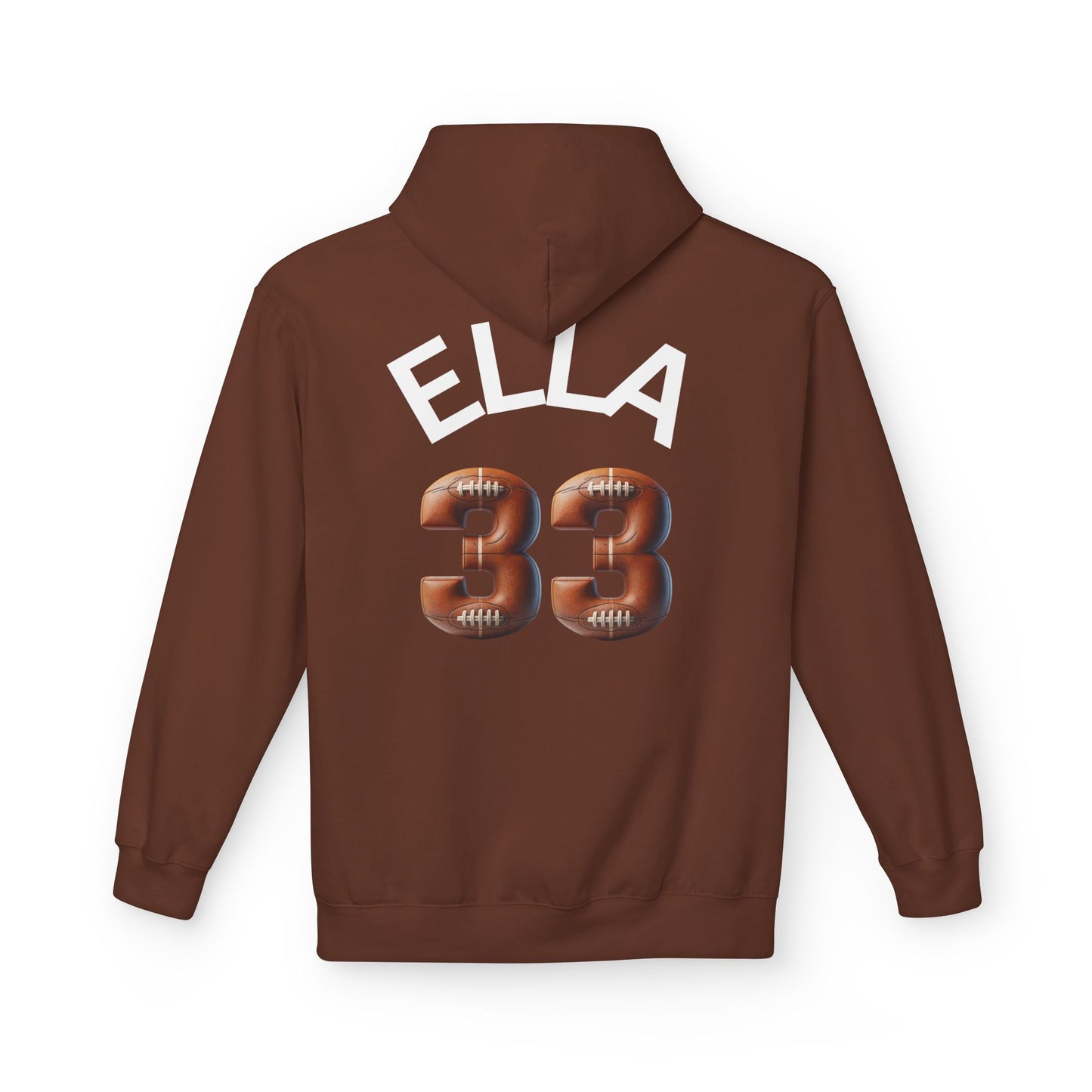 Personlised Name & Number Football and Chill Hoodie