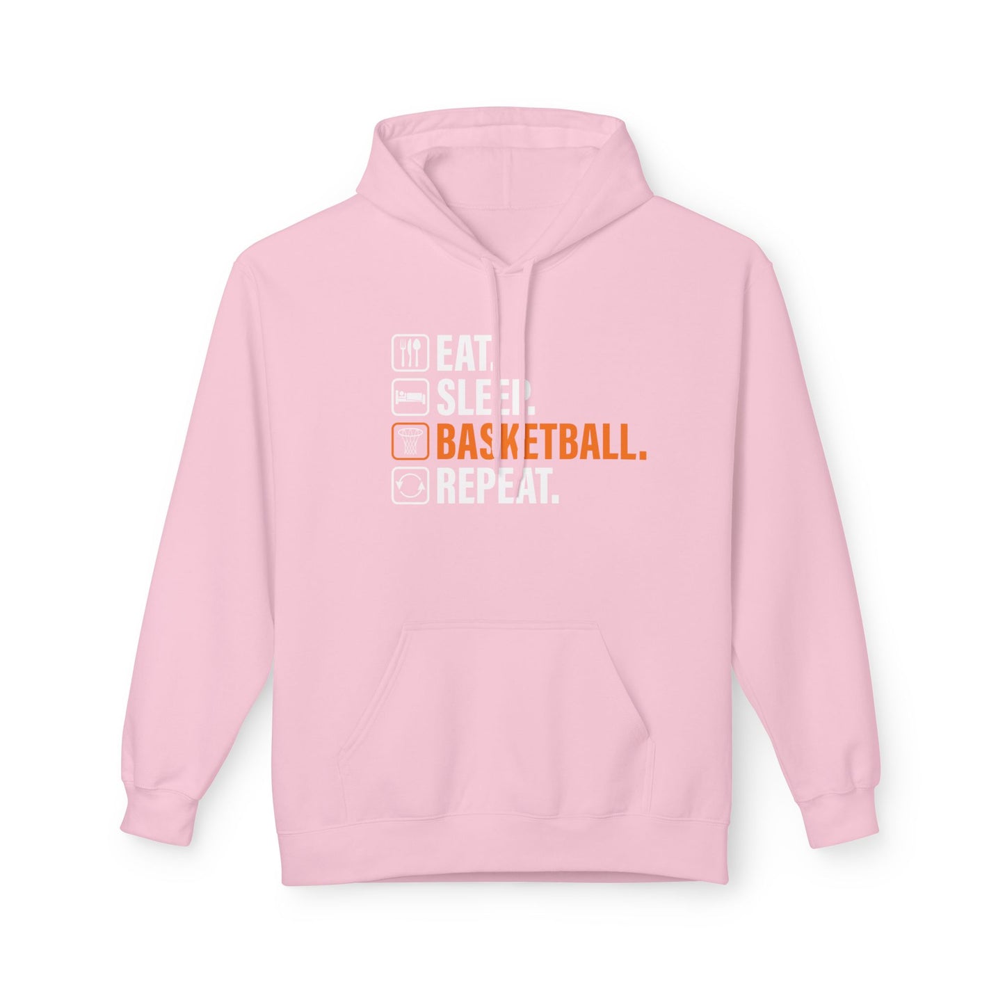 Eat Sleep Basketball Repeat with icon Hoodie