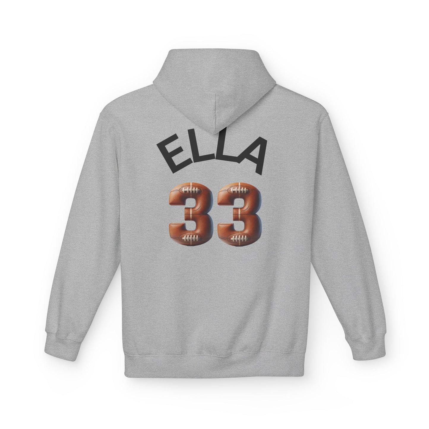 Personlised Name & Number Football and Chill Hoodie