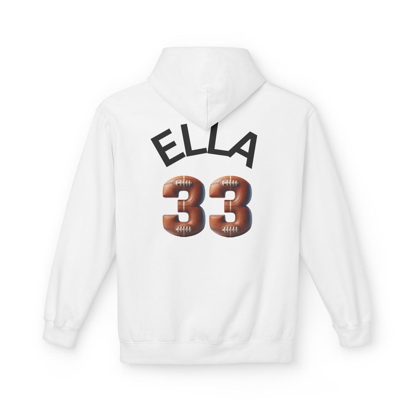 Personlised Name & Number Football and Chill Hoodie