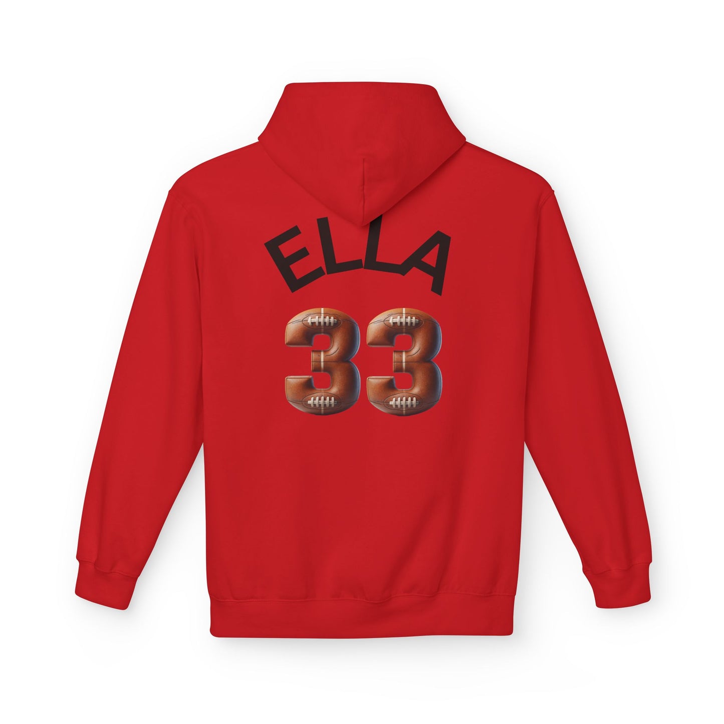 Personlised Name & Number Football and Chill Hoodie