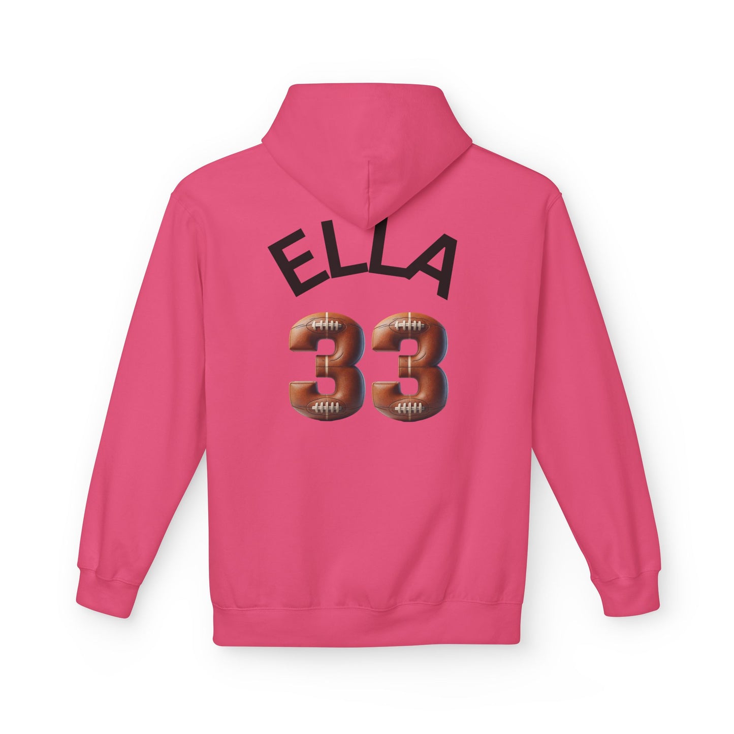 Personlised Name & Number Football and Chill Hoodie