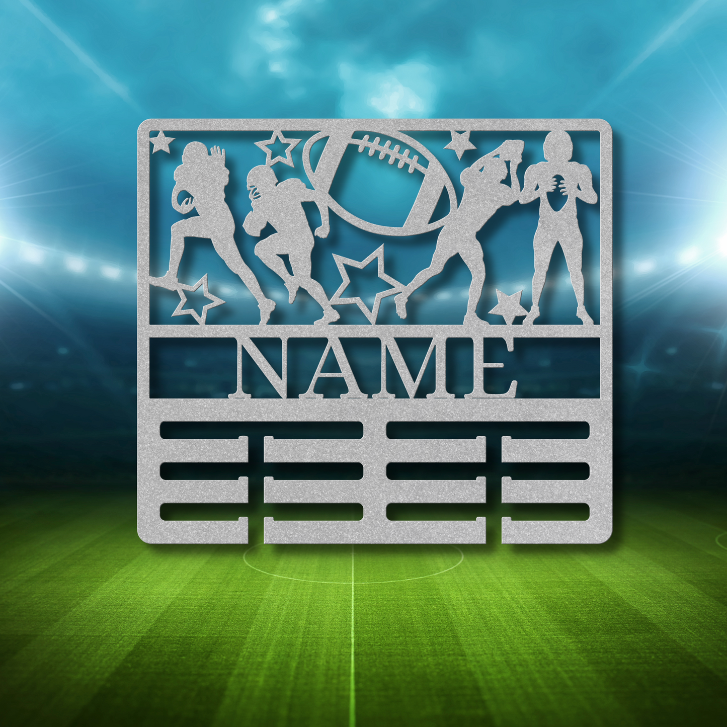 Leader Award Football | Personalized Football Award Holder Metal Signs