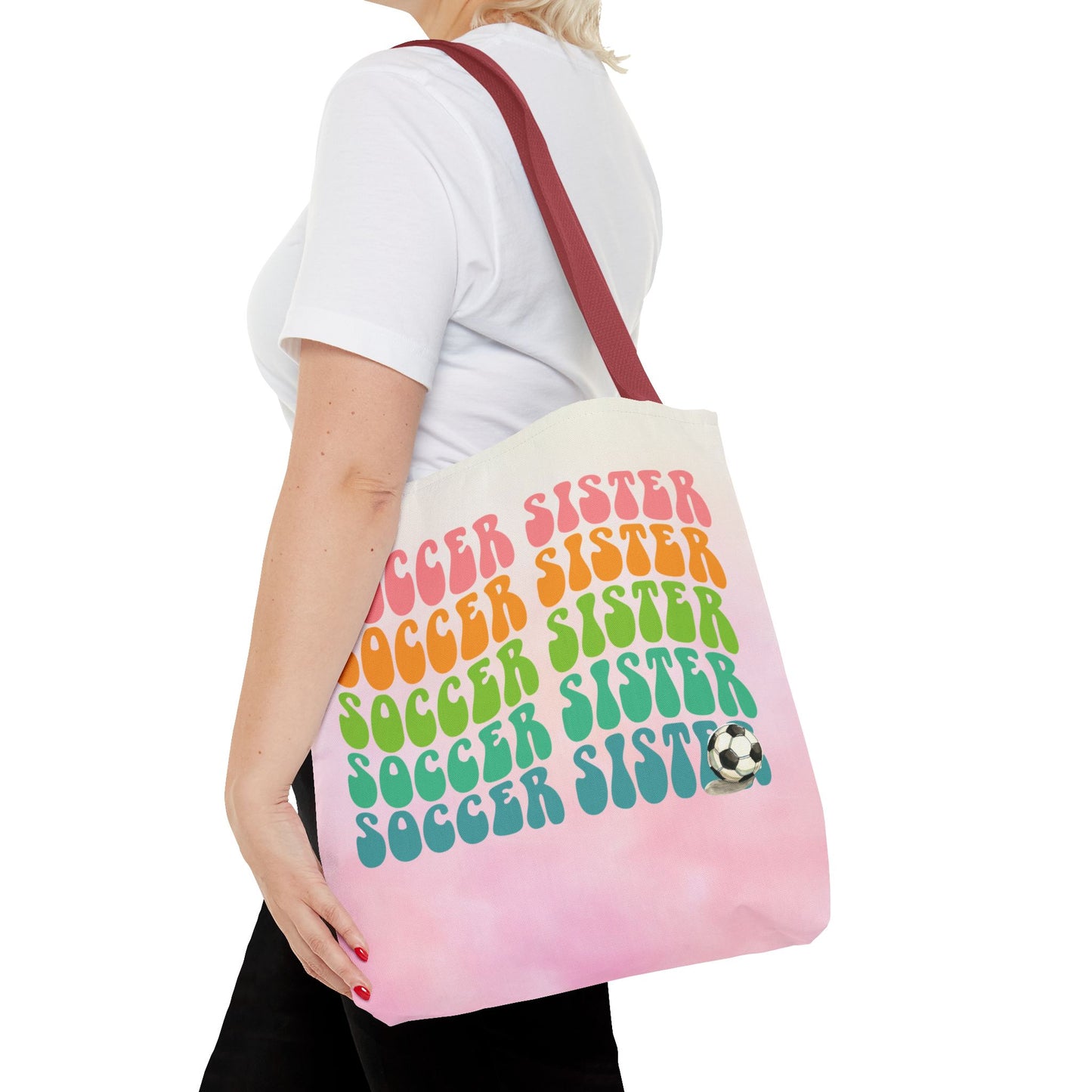 Personlised Soccer Sister Tote Bag