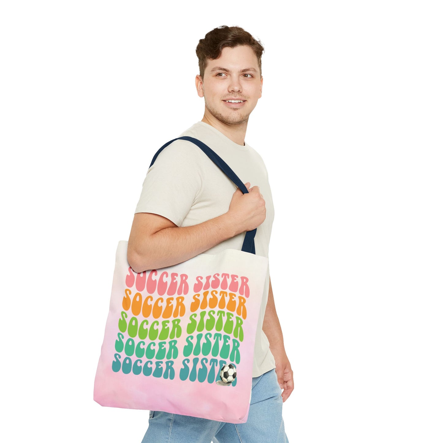 Personlised Soccer Sister Tote Bag