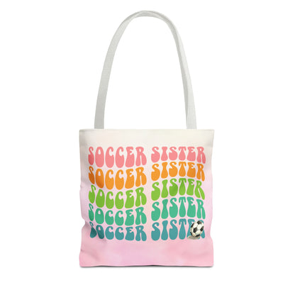Personlised Soccer Sister Tote Bag