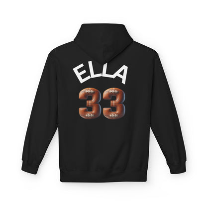 Personlised Name & Number Football and Chill Hoodie