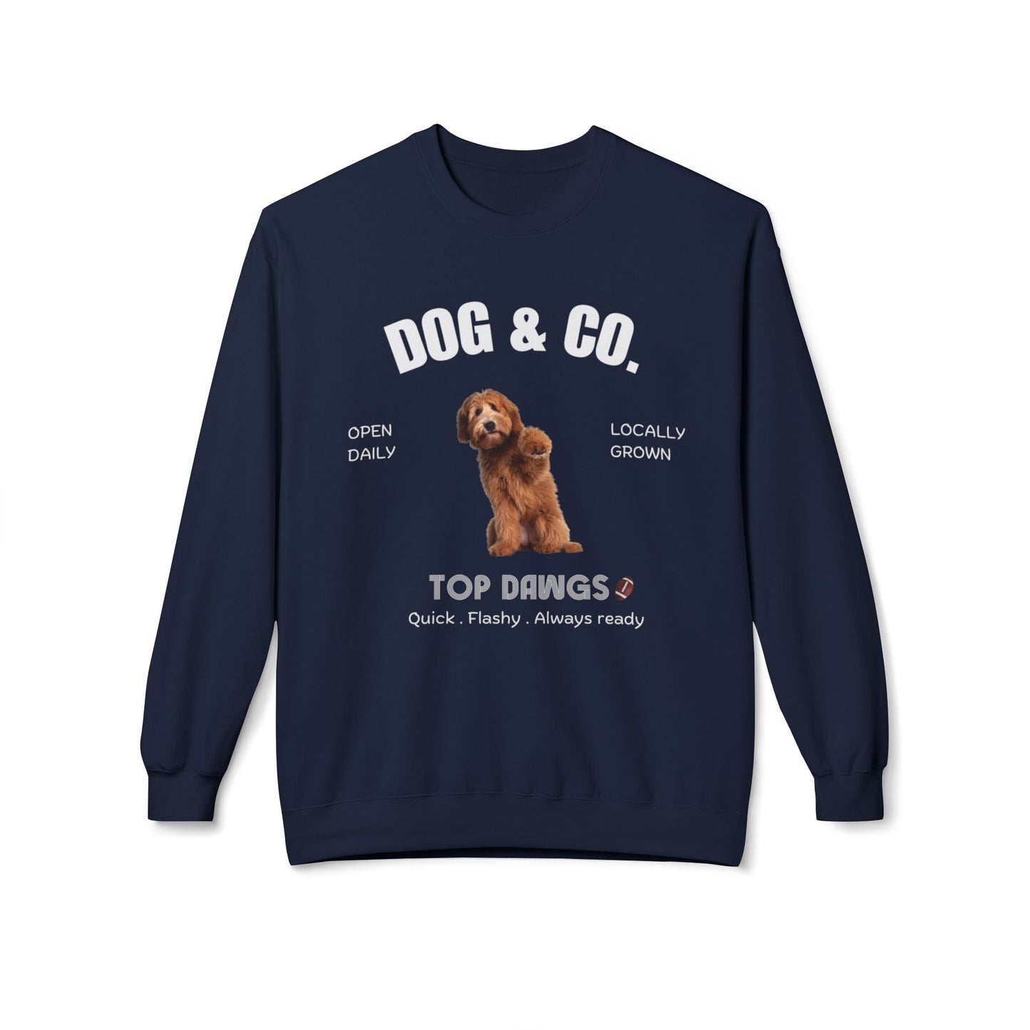 Dog & Co. Top Dawgs Sweatshirt | Football | 3 dog designs choice