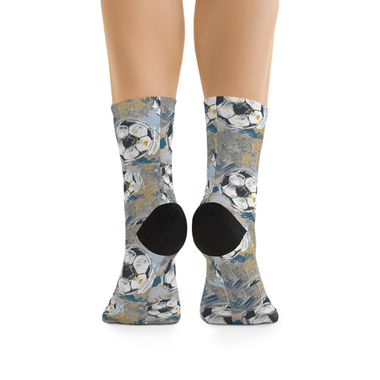 Soccer Watercolor Socks
