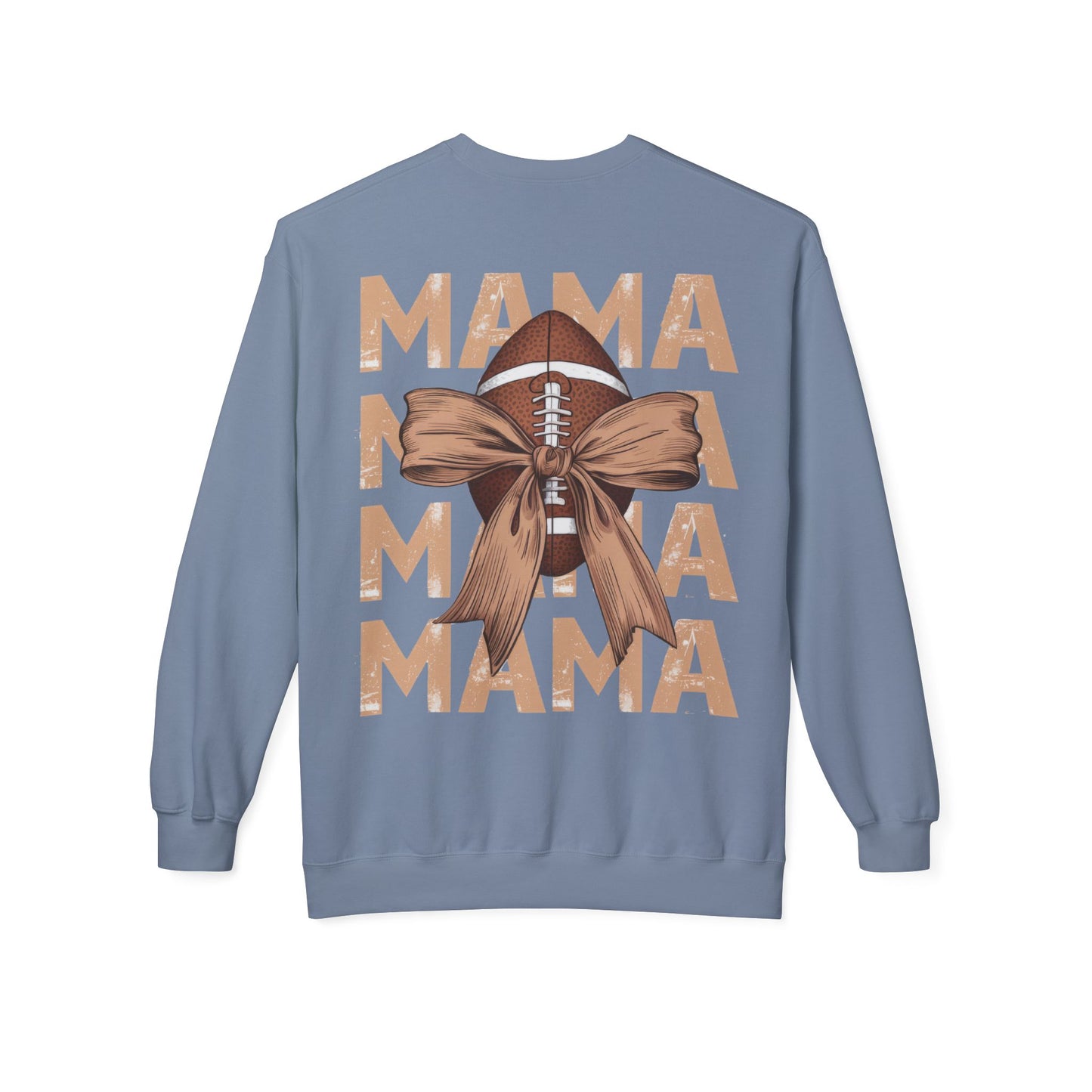 MAMA Football Ribbon Bow Sweatshirt