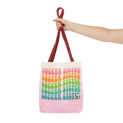 Personlised Soccer Sister Tote Bag