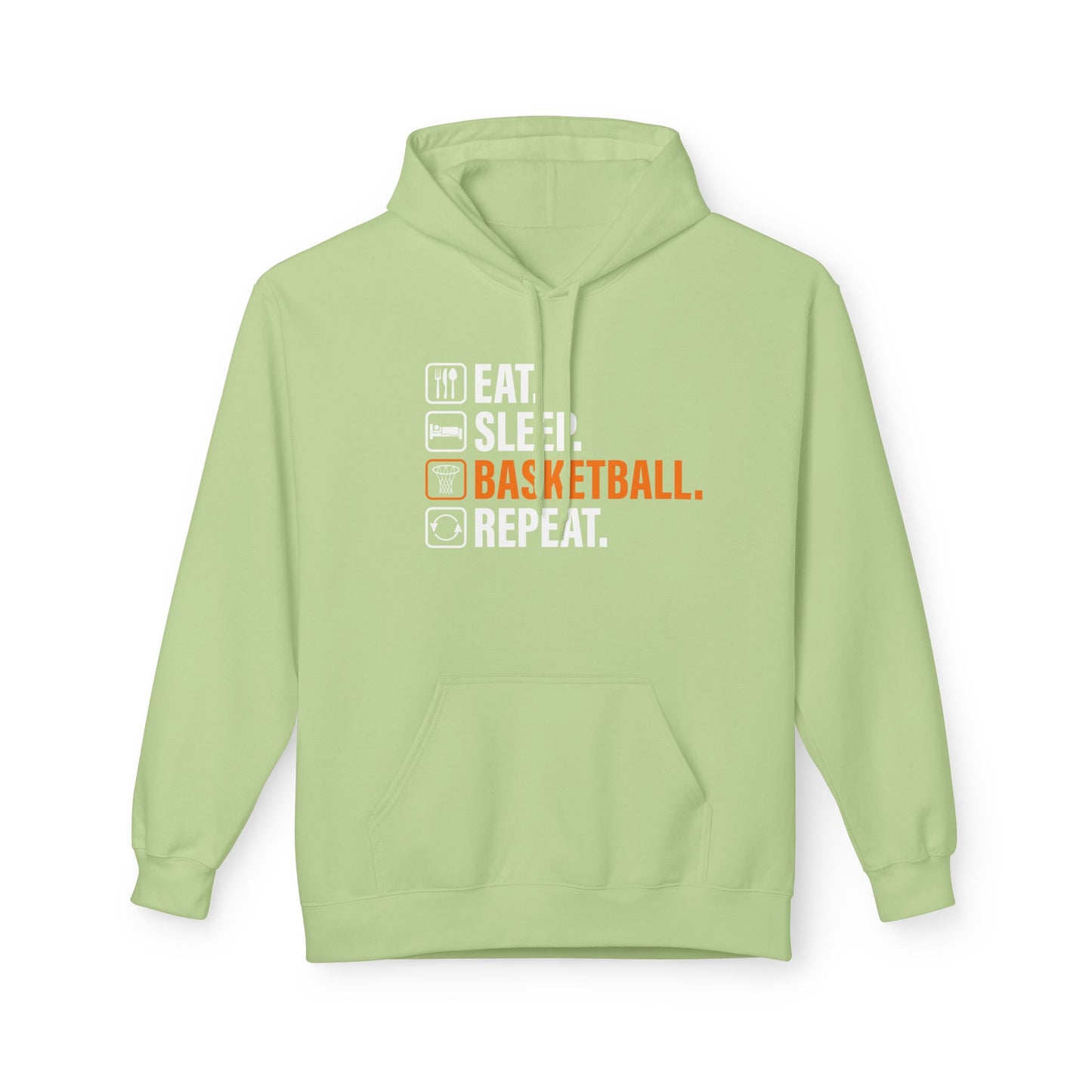 Eat Sleep Basketball Repeat with icon Hoodie