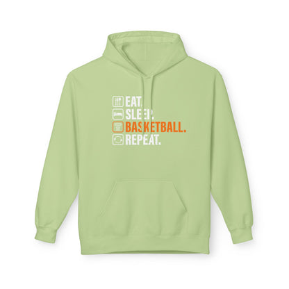 Eat Sleep Basketball Repeat with icon Hoodie