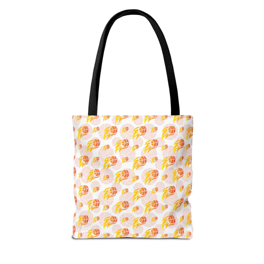 Personalized Cute Baby GH*st Fire basketball ToteBag