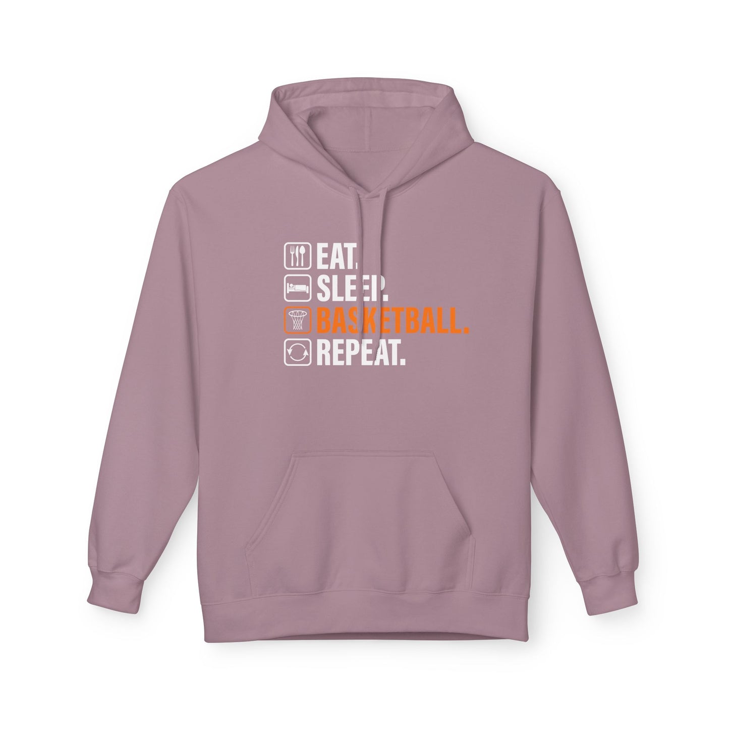 Eat Sleep Basketball Repeat with icon Hoodie