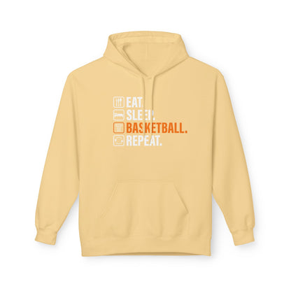 Eat Sleep Basketball Repeat with icon Hoodie