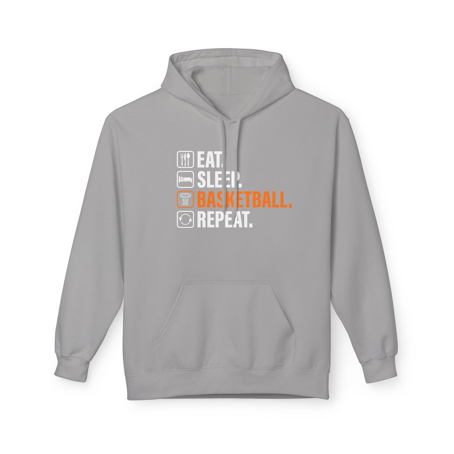 Eat Sleep Basketball Repeat with icon Hoodie