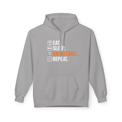 Eat Sleep Basketball Repeat with icon Hoodie