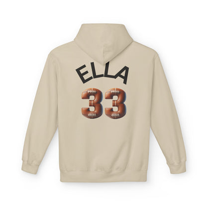 Personlised Name & Number Football and Chill Hoodie