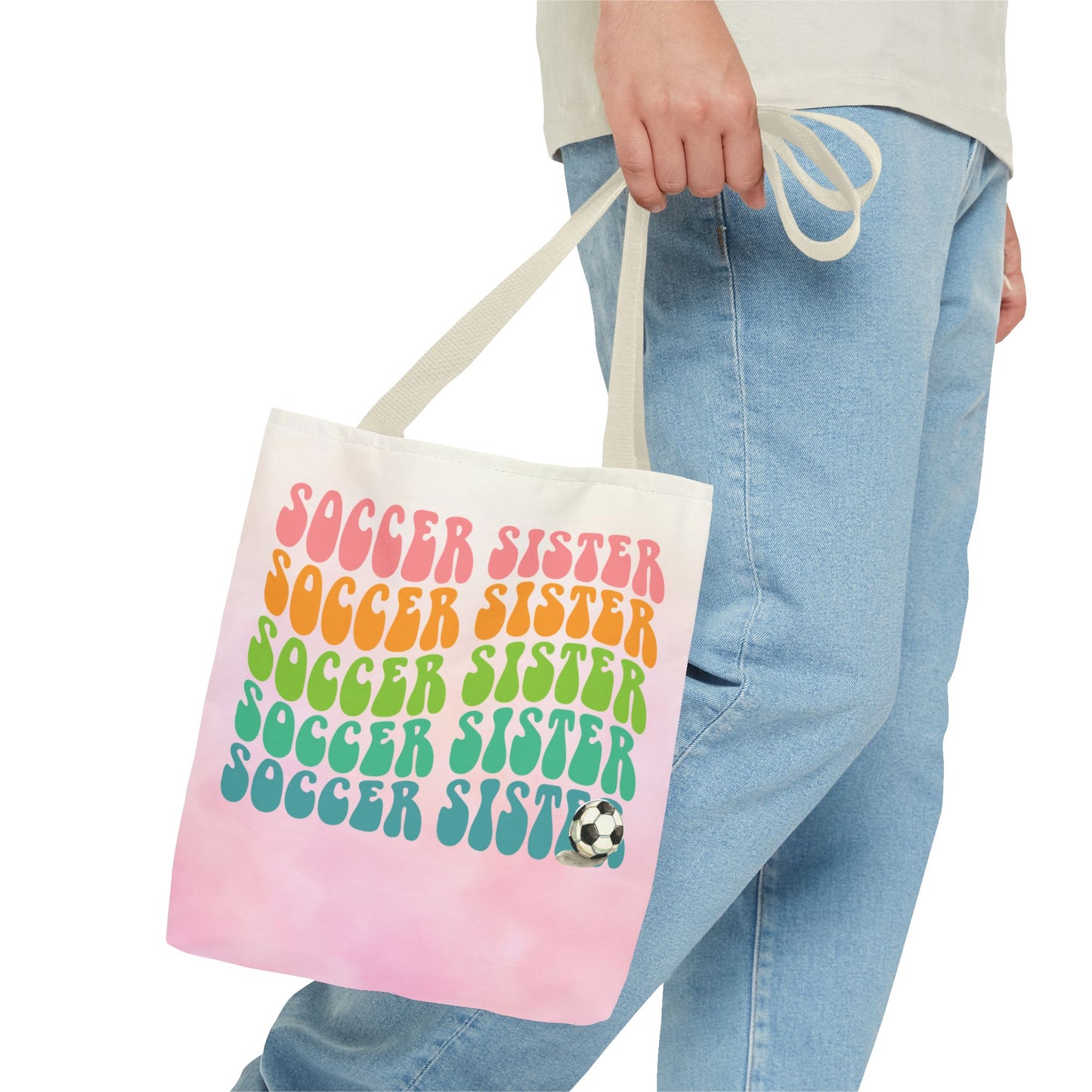 Personlised Soccer Sister Tote Bag