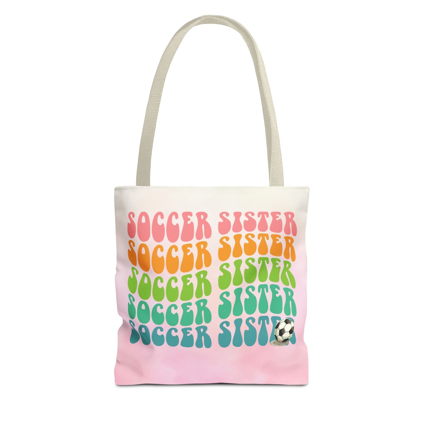Personlised Soccer Sister Tote Bag