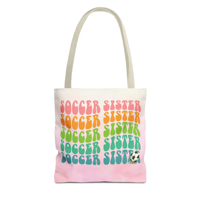 Personlised Soccer Sister Tote Bag