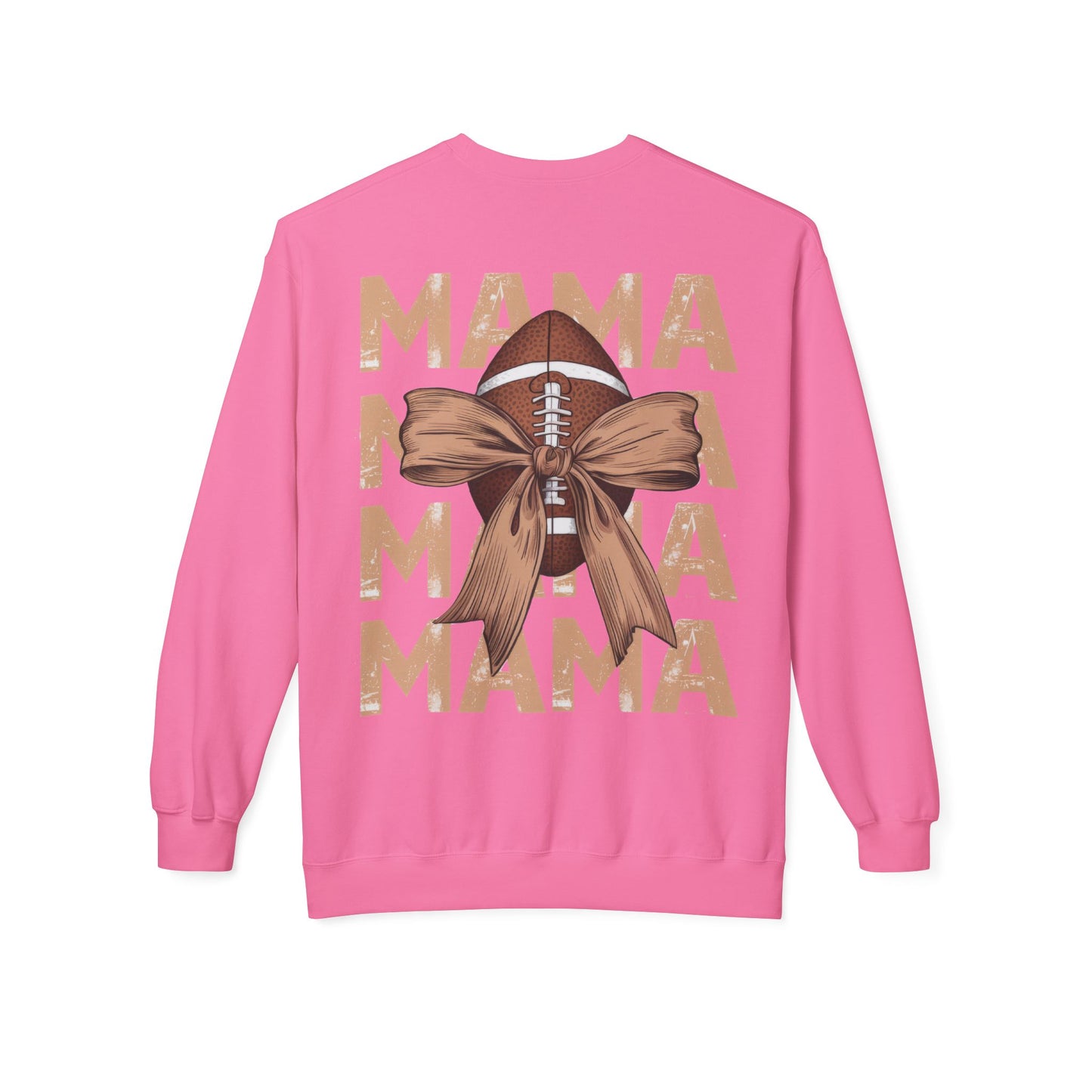 MAMA Football Ribbon Bow Sweatshirt
