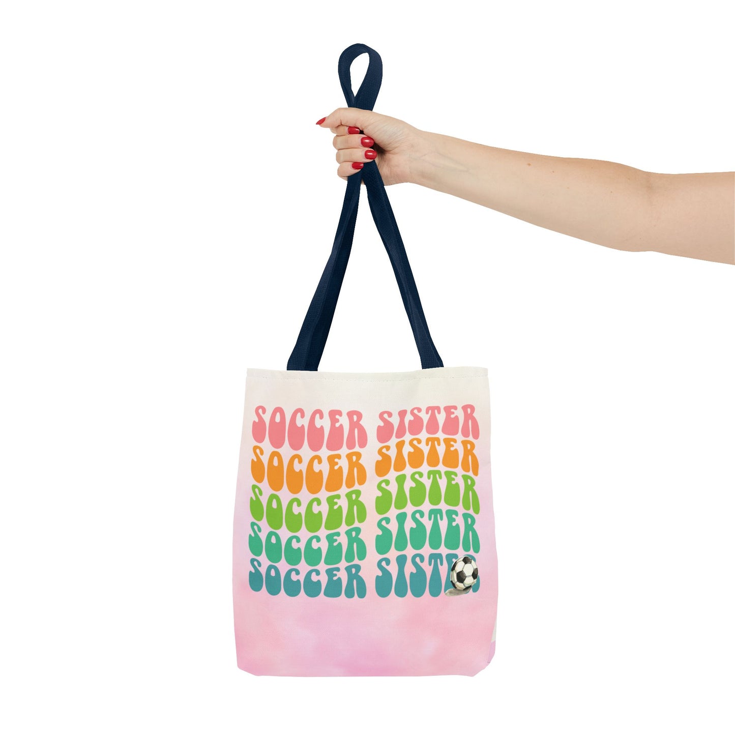 Personlised Soccer Sister Tote Bag