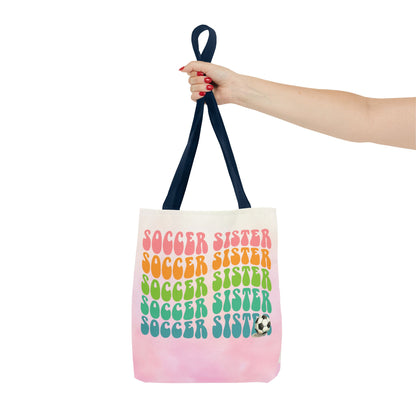 Personlised Soccer Sister Tote Bag