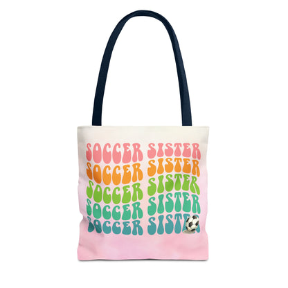 Personlised Soccer Sister Tote Bag