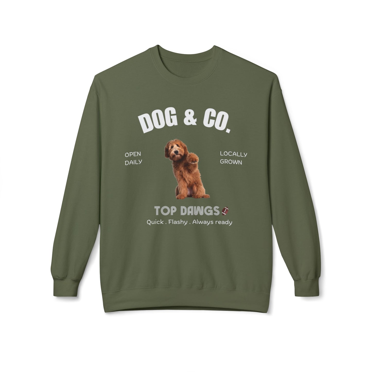 Dog & Co. Top Dawgs Sweatshirt | Football | 3 dog designs choice