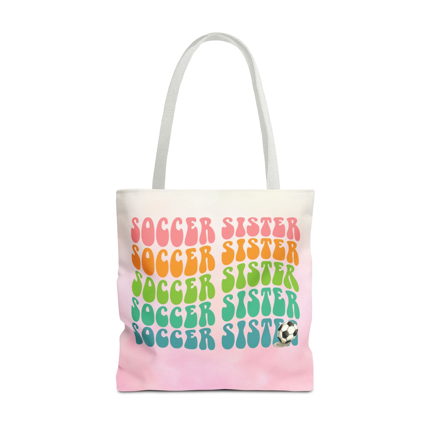 Personlised Soccer Sister Tote Bag