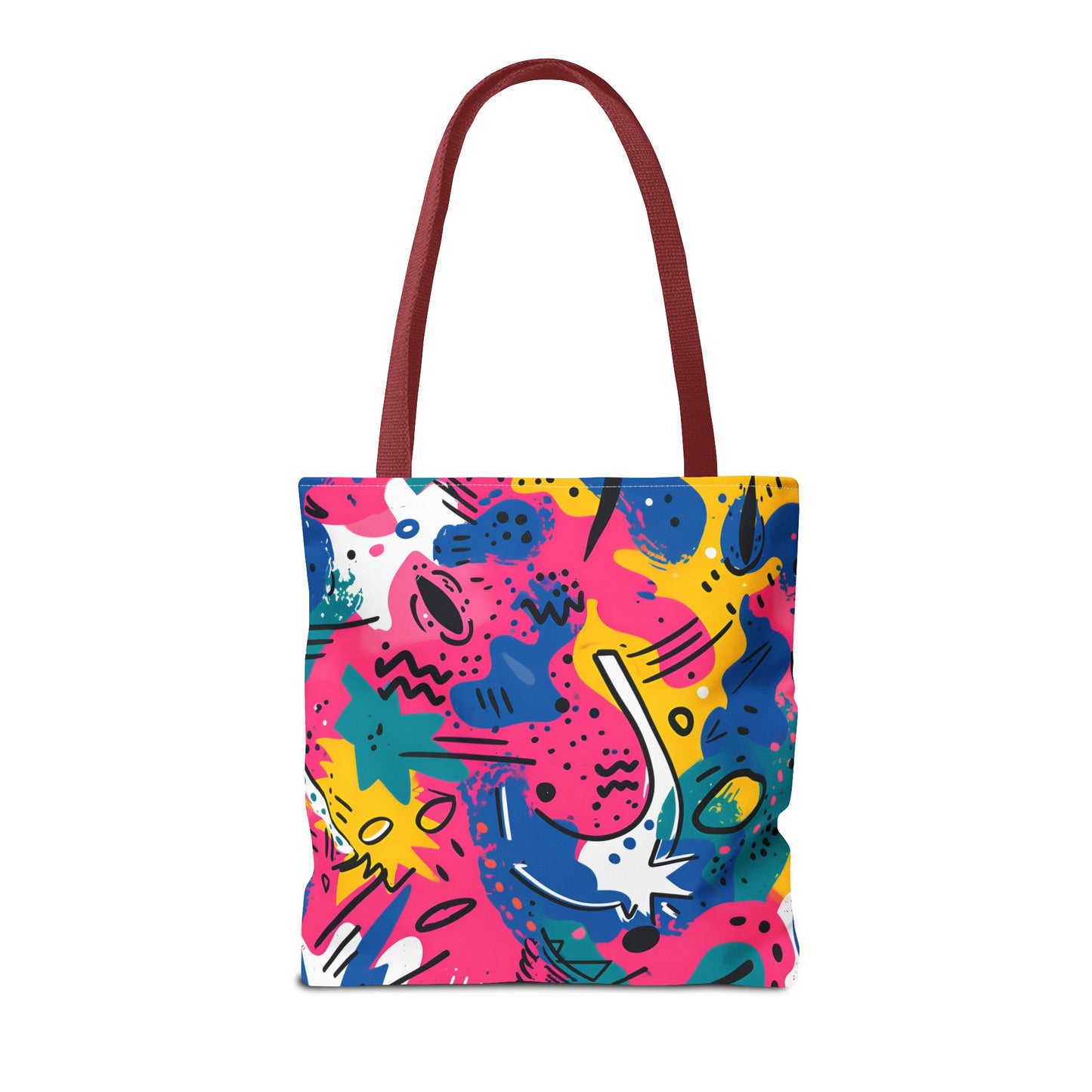 Fun Workout Day Fitness Mode All Day Everyday Tote Bag comic background