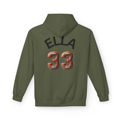 Personlised Name & Number Football and Chill Hoodie