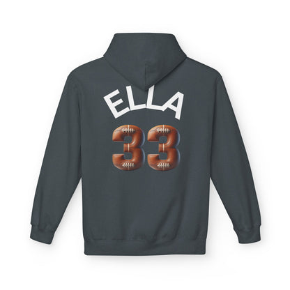 Personlised Name & Number Football and Chill Hoodie