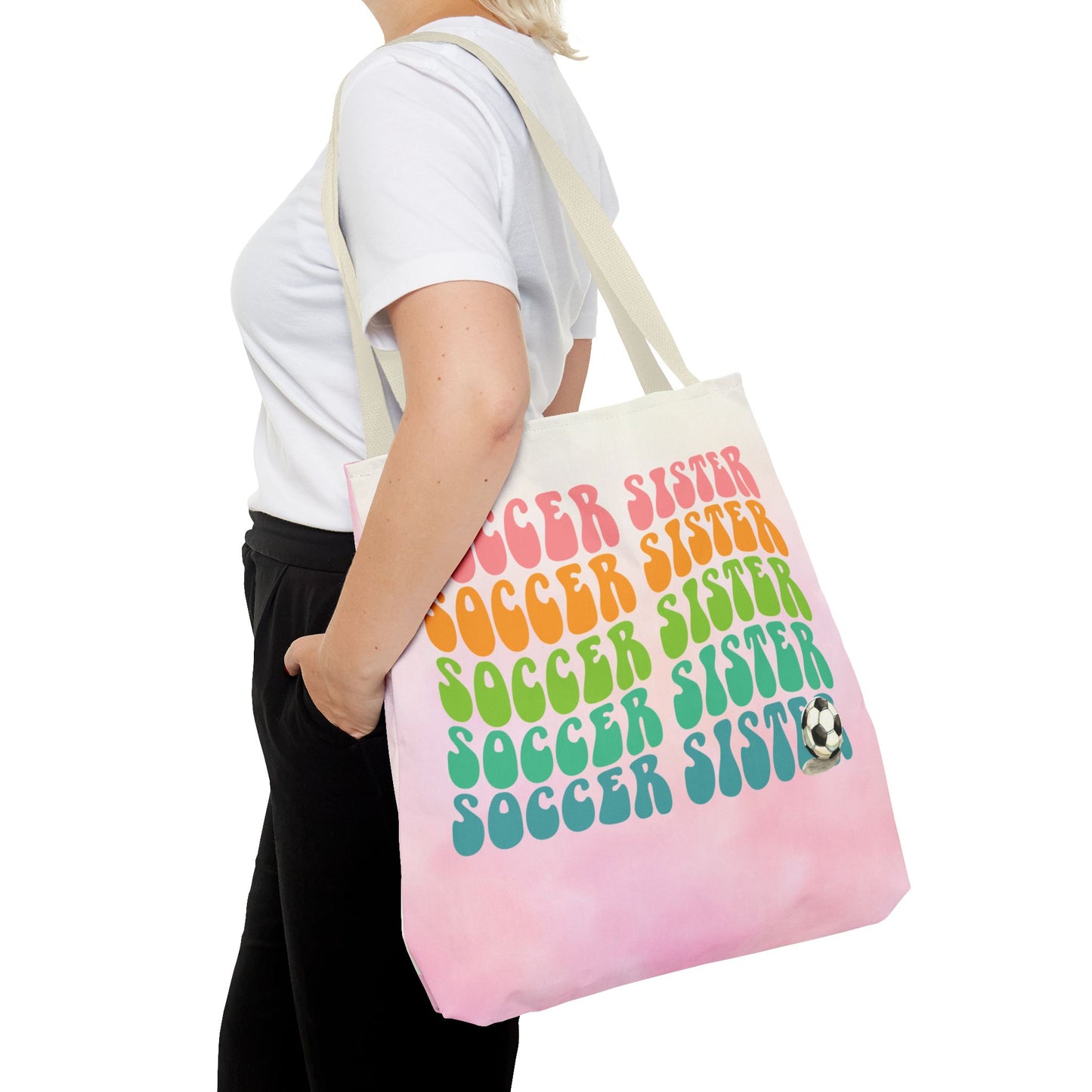 Personlised Soccer Sister Tote Bag