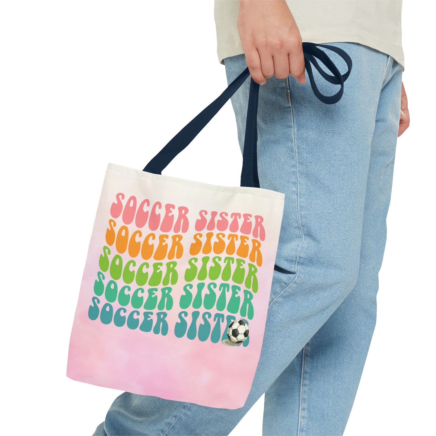 Personlised Soccer Sister Tote Bag