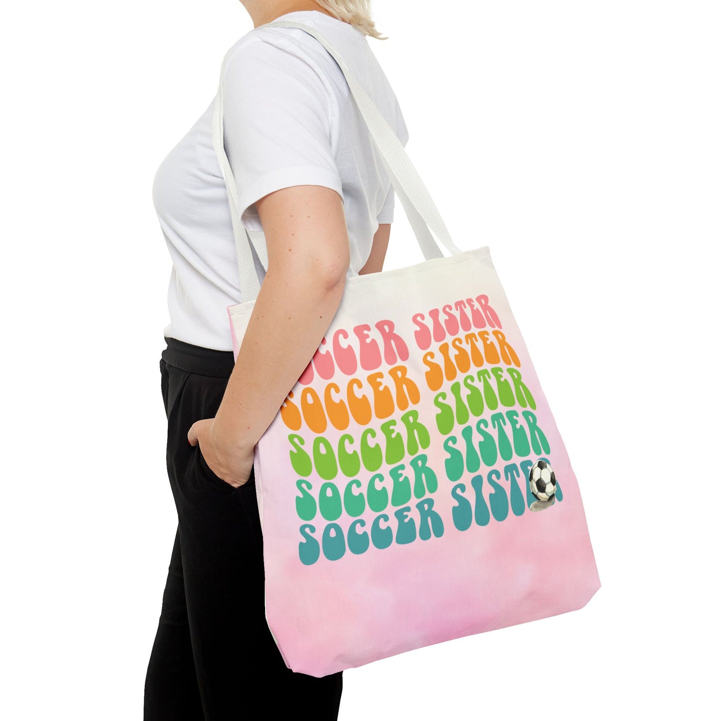 Personlised Soccer Sister Tote Bag