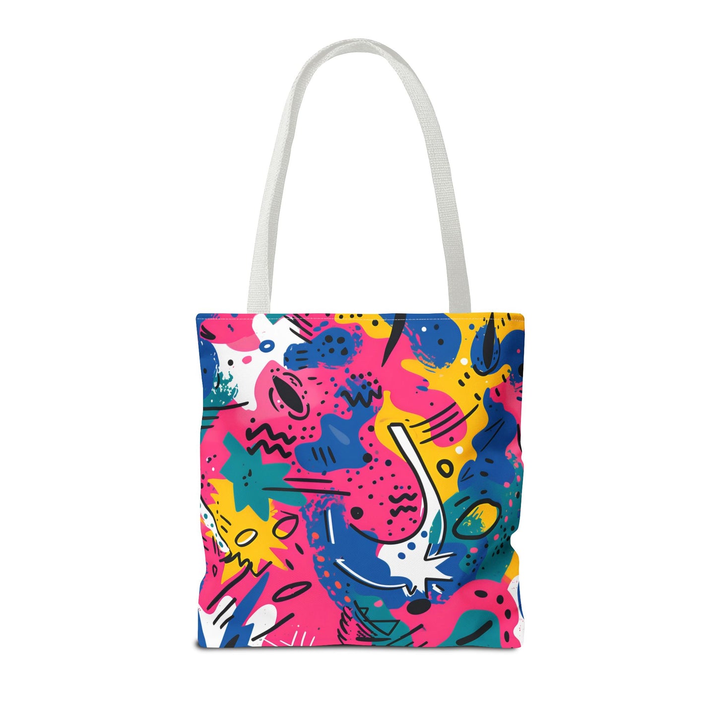 Fun Workout Day Fitness Mode All Day Everyday Tote Bag comic background
