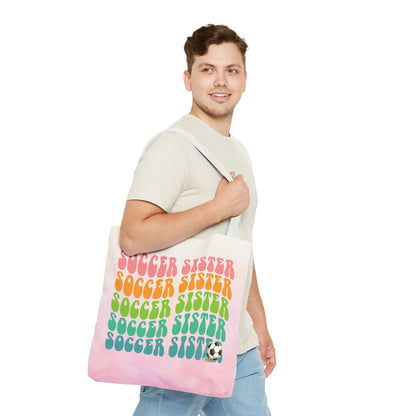 Personlised Soccer Sister Tote Bag