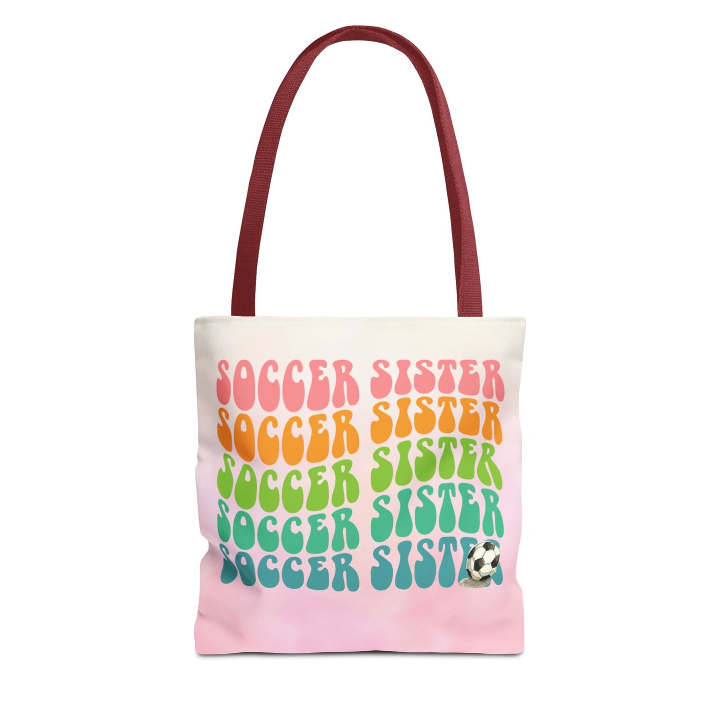 Personlised Soccer Sister Tote Bag