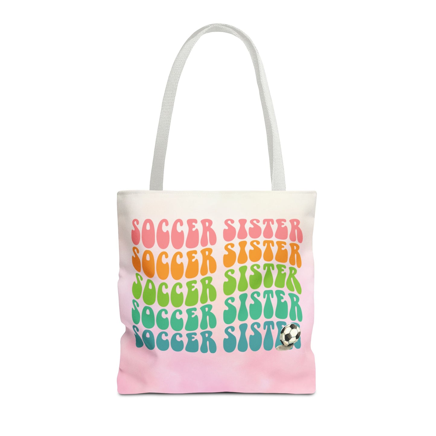 Personlised Soccer Sister Tote Bag