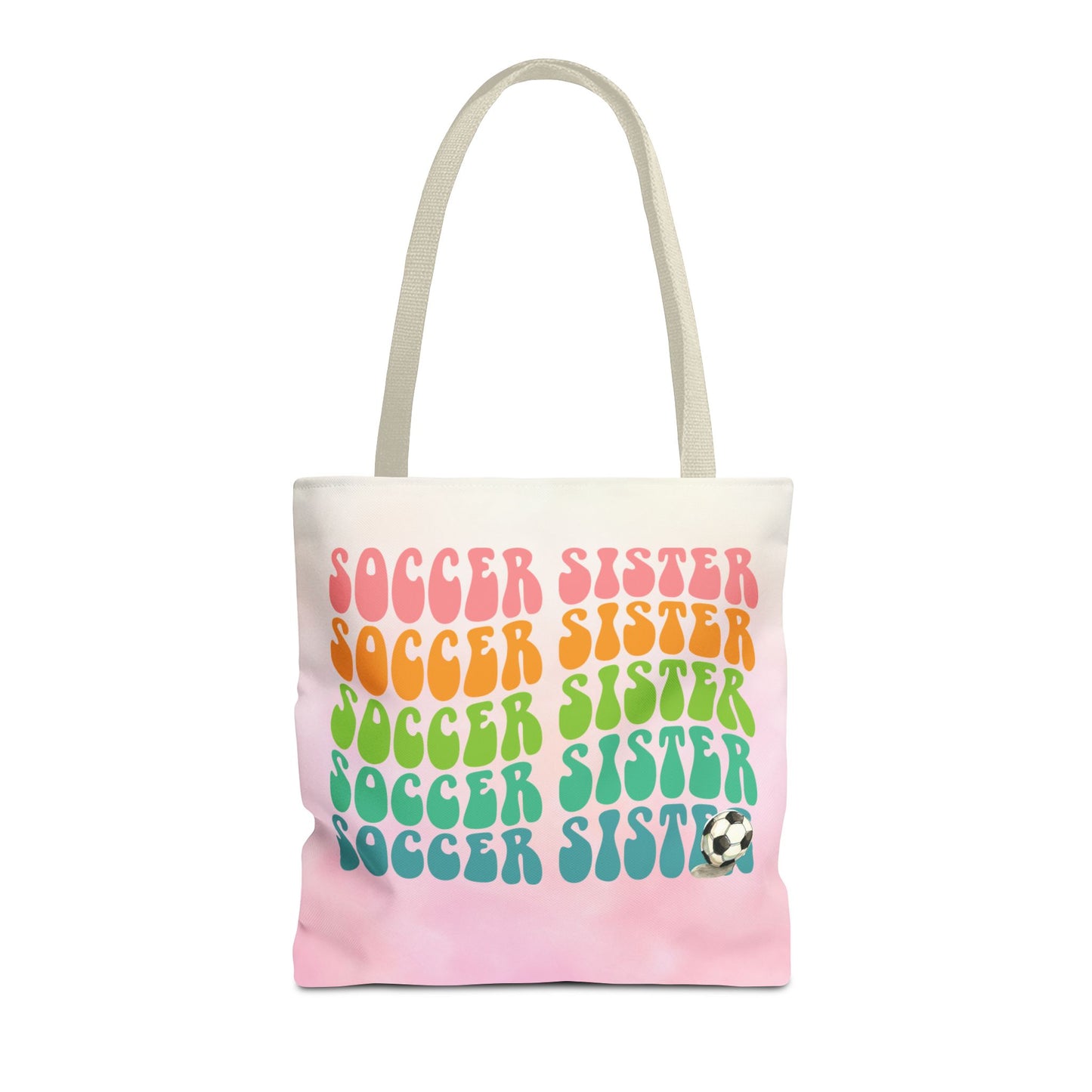 Personlised Soccer Sister Tote Bag