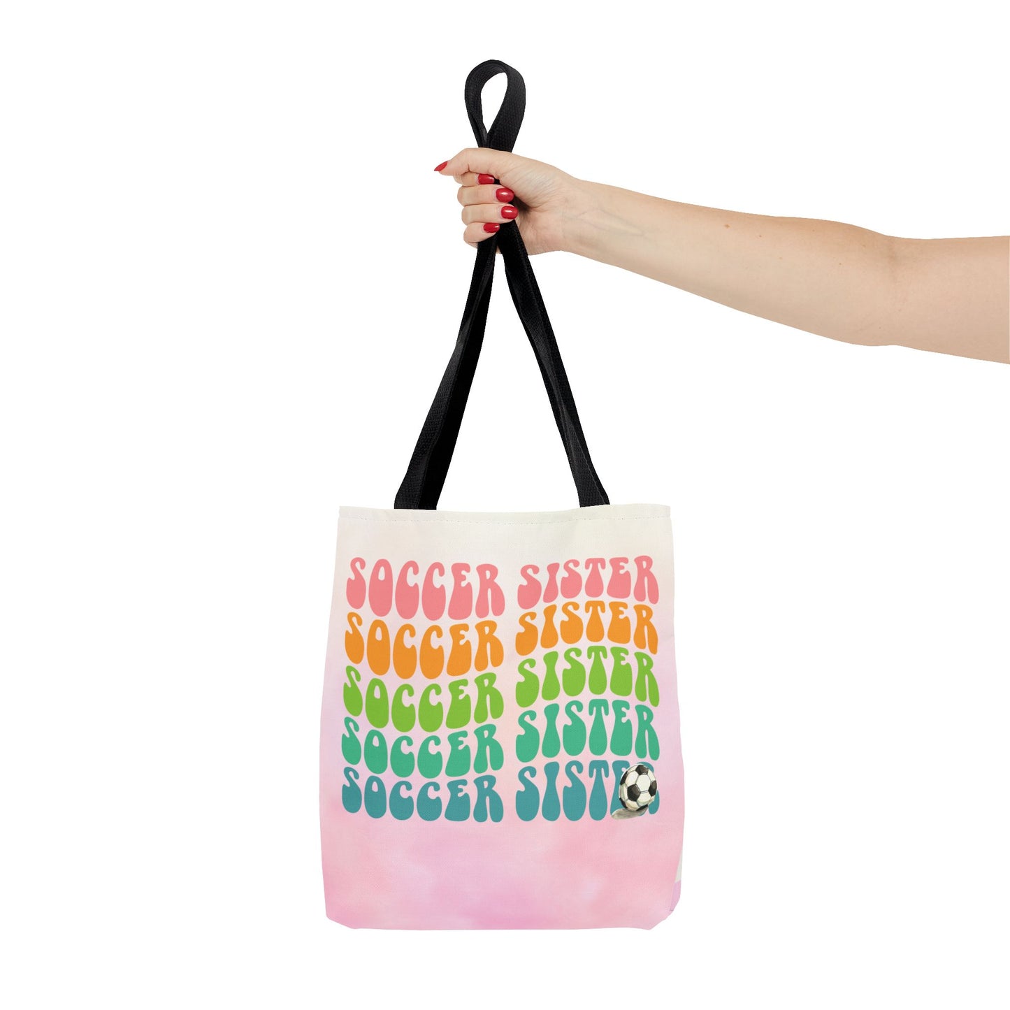 Personlised Soccer Sister Tote Bag